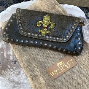 Bridget Shuster Clutch w/ Swarovski Fleur de Lis